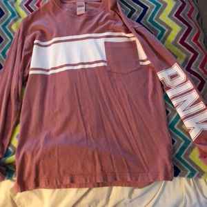 VSPINK Long Sleeve Boyfriend Tee